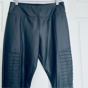 Nordstrom  biker faux leather leggings size S